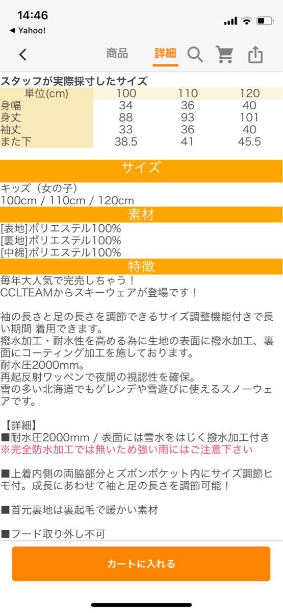 美品　CCLTEAMシーシーエルチーム　つなぎ　スキーウェア　120