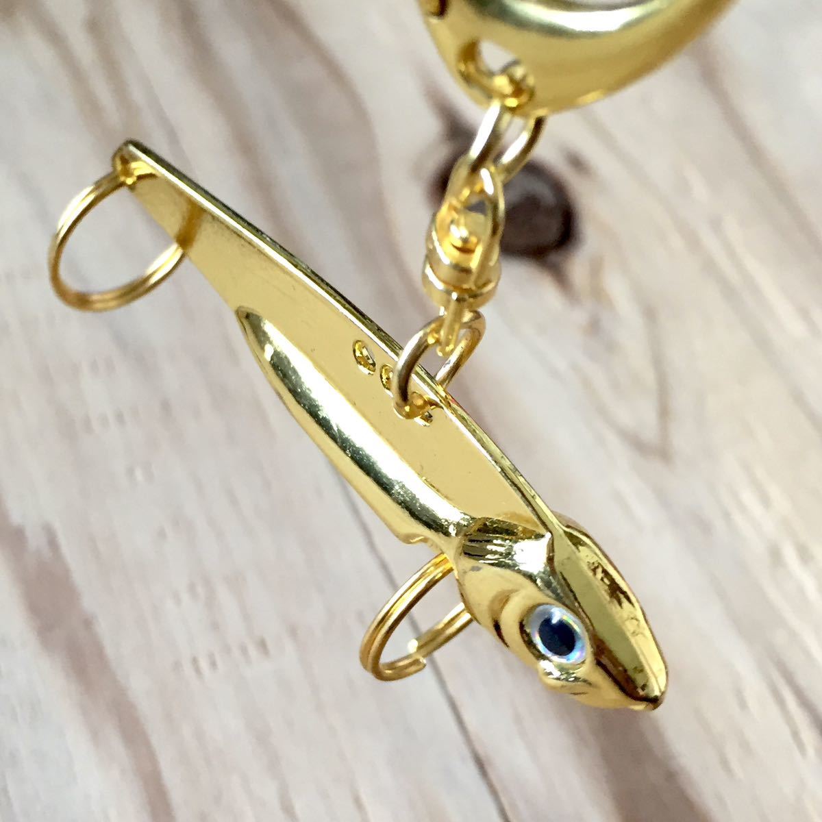 未使用 BEAMS Metal Vibration Lure Keyholder ビームス メタルバイブレーション ルアー型キーホルダー 雷魚 ブラックバス スズキ シイラ_画像9