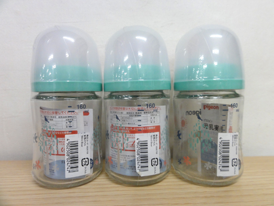  новый товар Pigeon материнское молоко реальный чувство бутылочка для кормления жаростойкий стеклянный 160ml×3 шт Pigeon 0 штук месяц c SS круг дыра товары для малышей младенец retapa520 Sapporo город Chuo-ku 