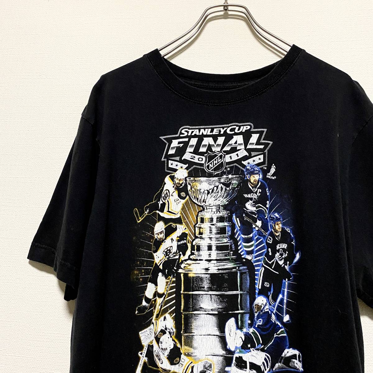 アメリカ古着　NHL アイスホッケー　半袖　Ｔシャツ　大判プリント　クルーネック　XLサイズ　ビッグサイズ　【Q10】_画像3