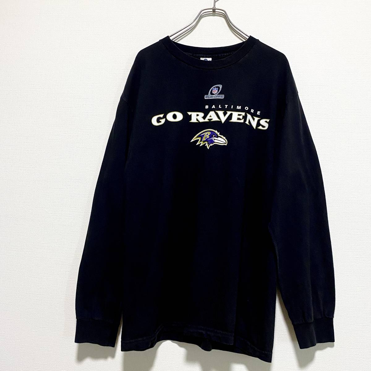 アメリカ古着 NFL ボルティモア・レイブンズ 長袖 Tシャツ ロンT