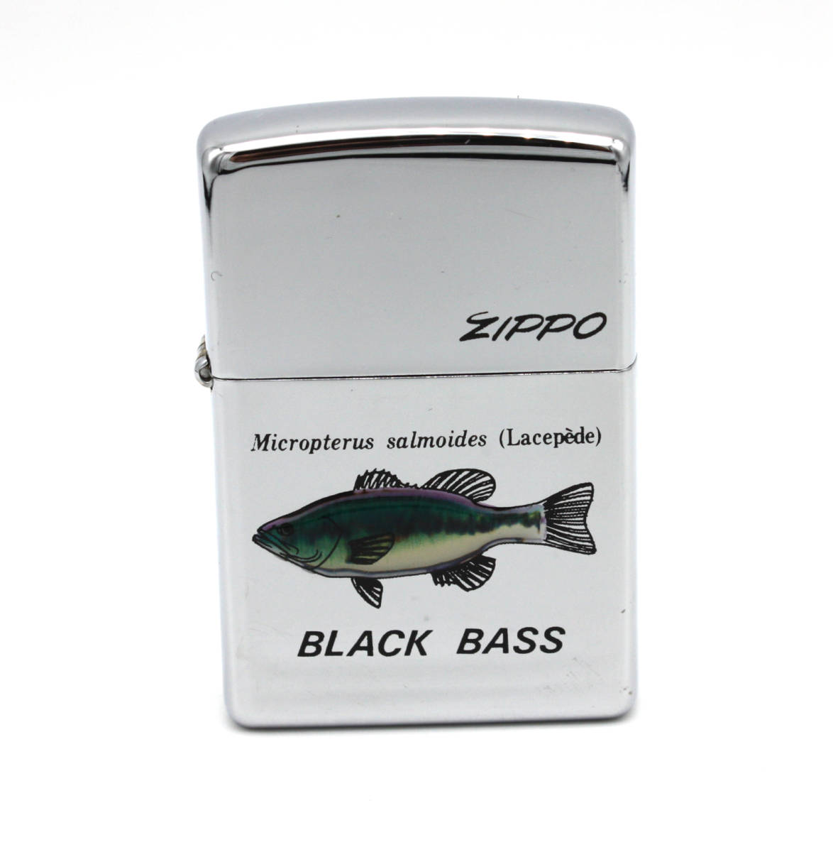 ◎ 未使用品 90's ビンテージ ZIPPO ジッポー 1992年製 BLACK BASS ブラックバス 立体グラフィック オイルライター_画像1