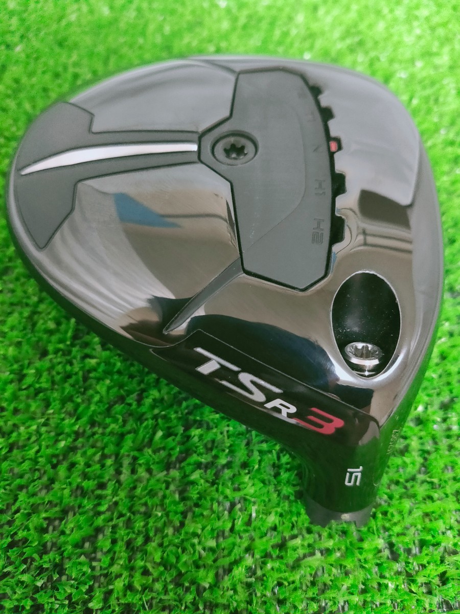 【送料無料】Titleist タイトリスト TSR3 3W 15° 15度 ヘッド単品。ヘッドカバー付き。（FH71）_画像2