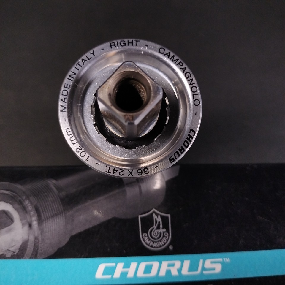 【箱入新品未使用】Campagnolo Chorus / カンパニョーロ コーラス・スクエア BB・8~10s用・軸長102・ネジ規格イタリアン・レコード互換_画像6