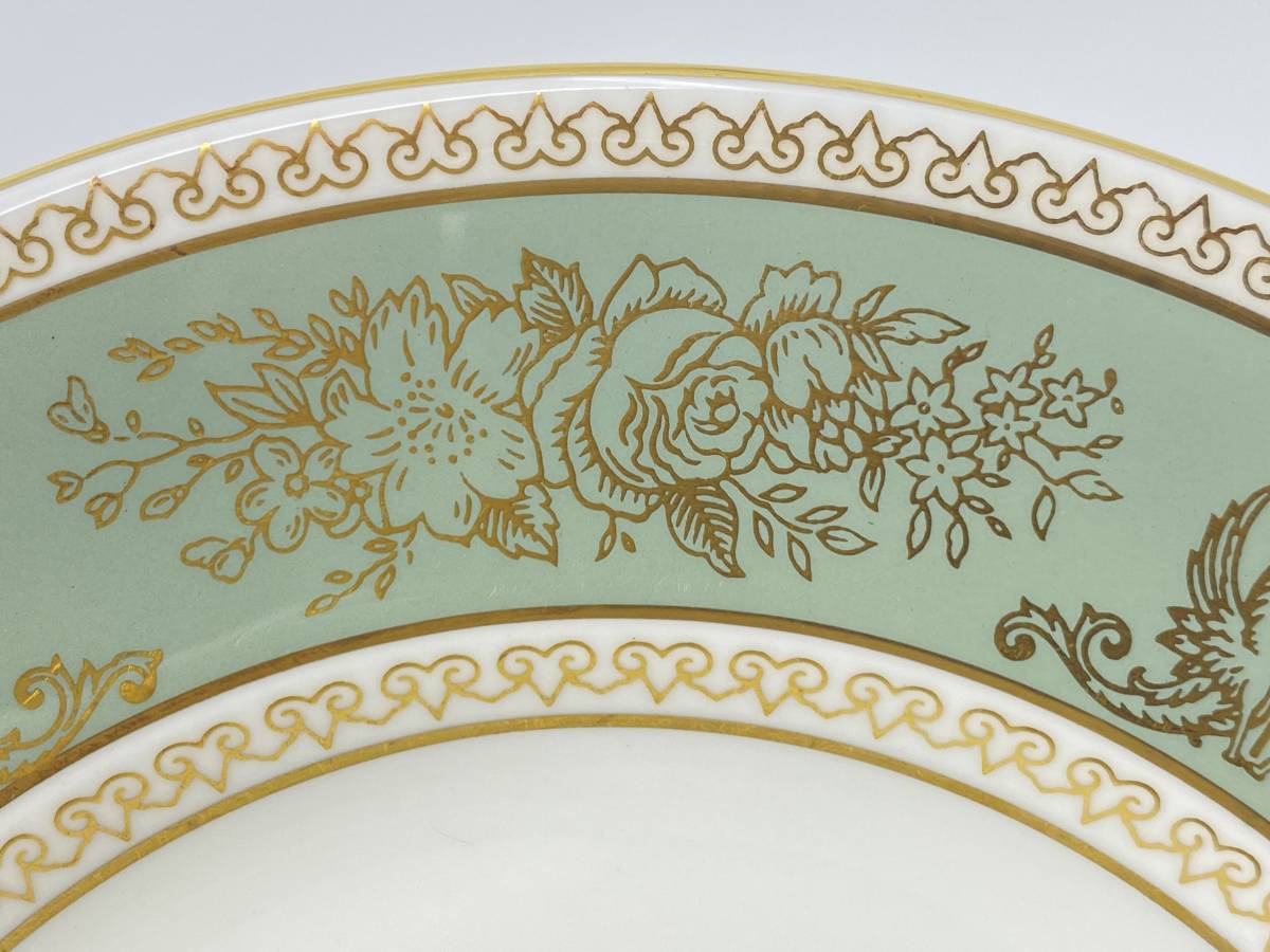 ＊レア＊ WEDGWOOD ウェッジウッド ＊RARE＊ COLUMBIA SAGE GREEN 17cm Salad Plate コロンビア セージグリーンサラダプレート *L312_画像8