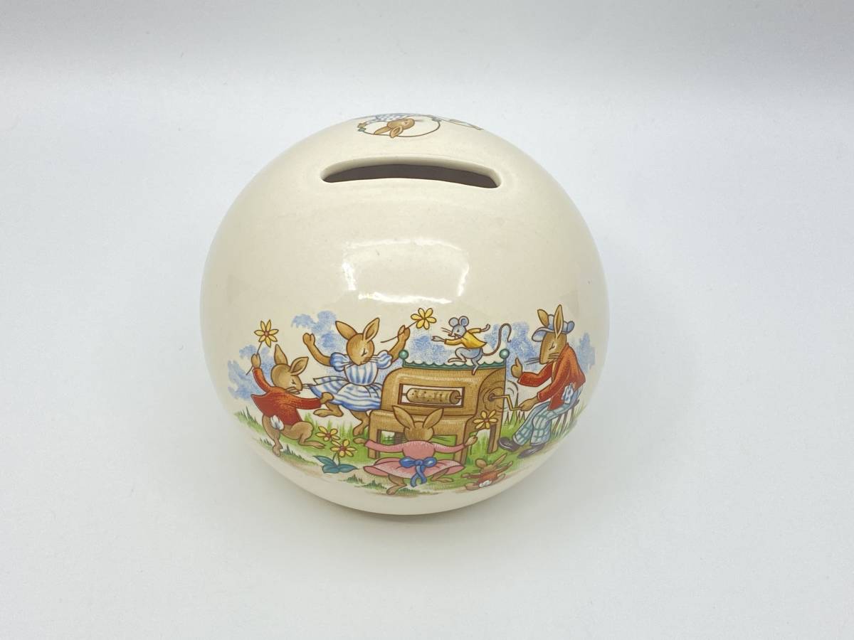 * rare * ROYAL DOULTON Royal Doulton *RARE* BUNNYKINS Money Boxbani gold z savings box *L821