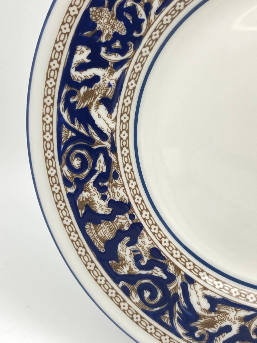 ＊レア＊ WEDGWOOD ウェッジウッド ＊RARE＊ FLORENTINE NAVY 15cm Side Plate W1956 フィレンツェネイビー サイドプレート W1956 *L230_画像3