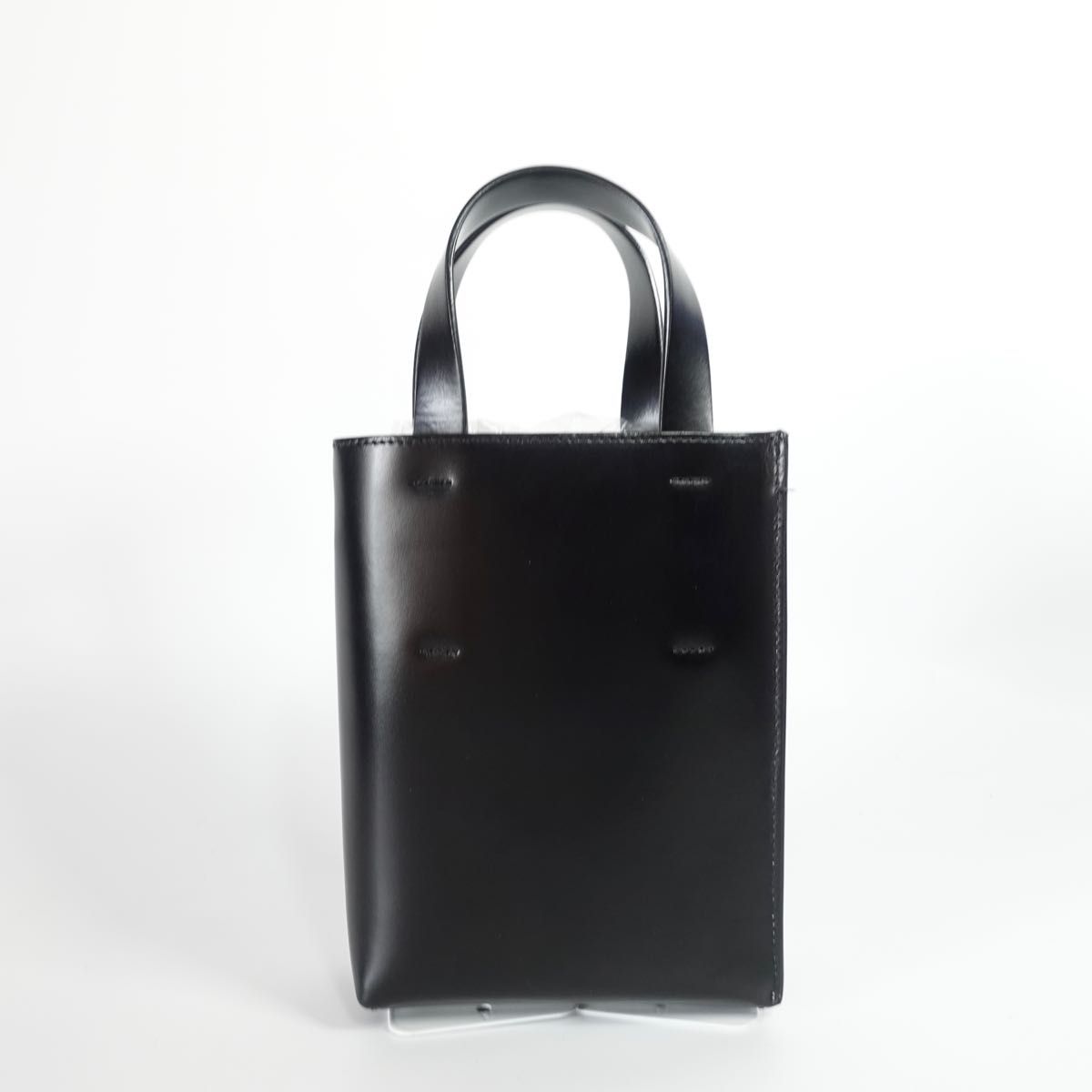 ☆美品☆ MARNI ムゼオ ハンドバッグ バイカラー レザー-