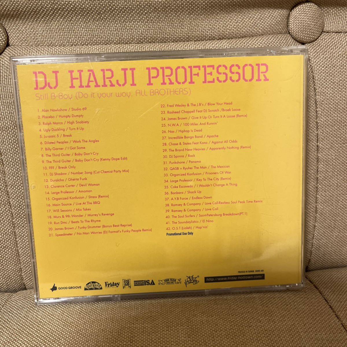 【DJ HARJI-PROFESSOR】STILL B-BOY【MIX CD】【RARE GROOVE,HIPHOP, ULTIMATE BREAKS, SAMPLING SOURCE, FUNK】【廃盤】【送料無料】_画像3