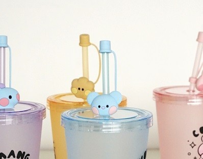 BT21 公式　minini CHIMMY タンブラー(ストロー付き)　韓国　K-POP☆BTS 防弾少年団　JIMIN ジミン　TUMBLER_画像9