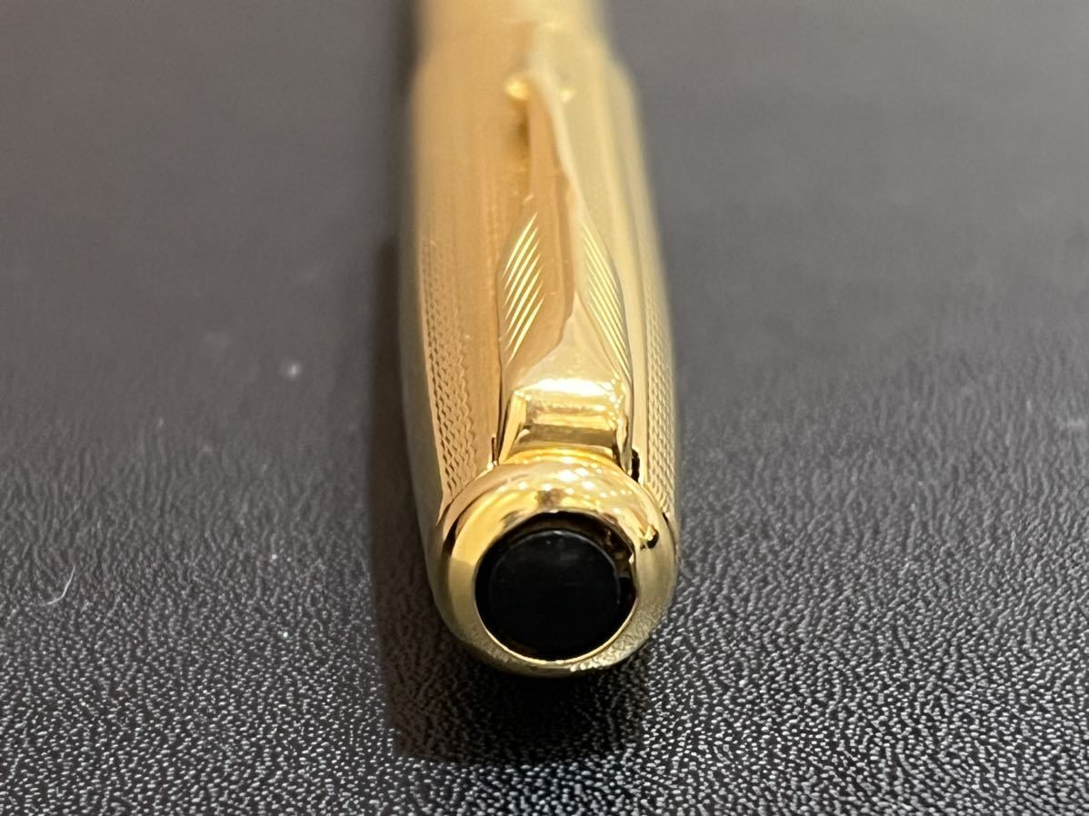 B446 PARKER パーカー　SONNET ソネット　万年筆　ペン先　18K 750刻印　YG ゴールドカラー　筆記用具　文房具　ビジネス_画像8