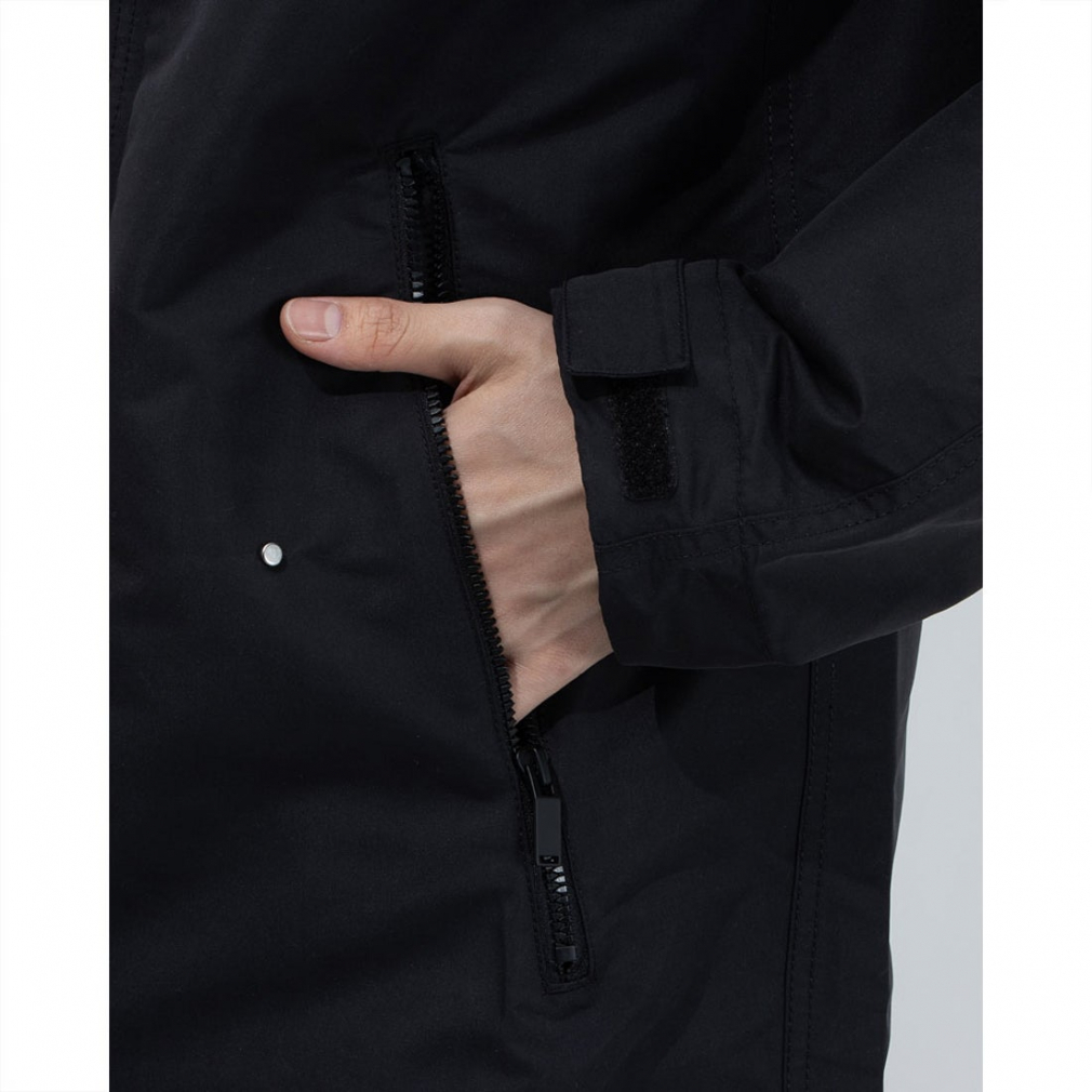  Adidas Tec средний длина жакет XO(3L) размер обычная цена 15400 иен черный чёрный TECH воротник-стойка с капюшоном . мужской внешний 