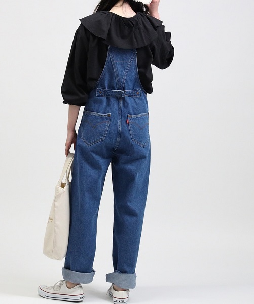  Levi's red lady's utility Denim overall S size regular price 19800 jpy blue LEVI\'S Red overall jeans 