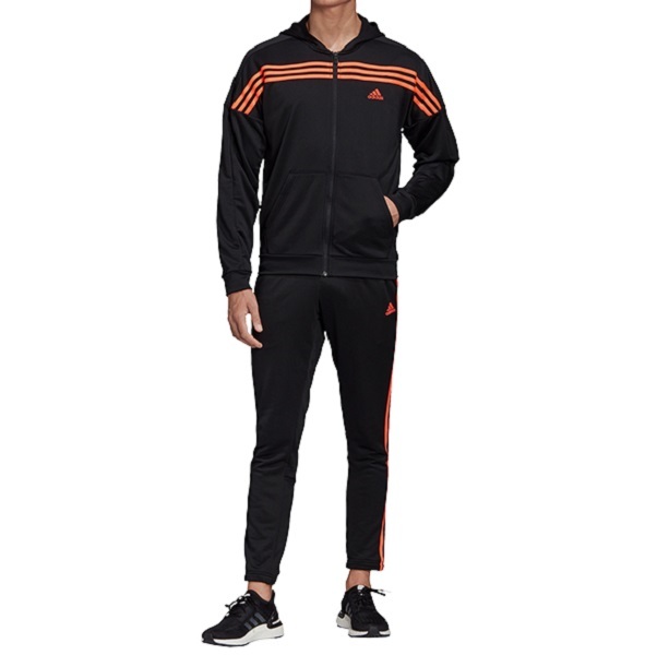 Adidas мужской urban to Lux -tsuXO размер черный / orange чёрный полный Zip f-ti-& брюки джерси верх и низ в комплекте выставить 