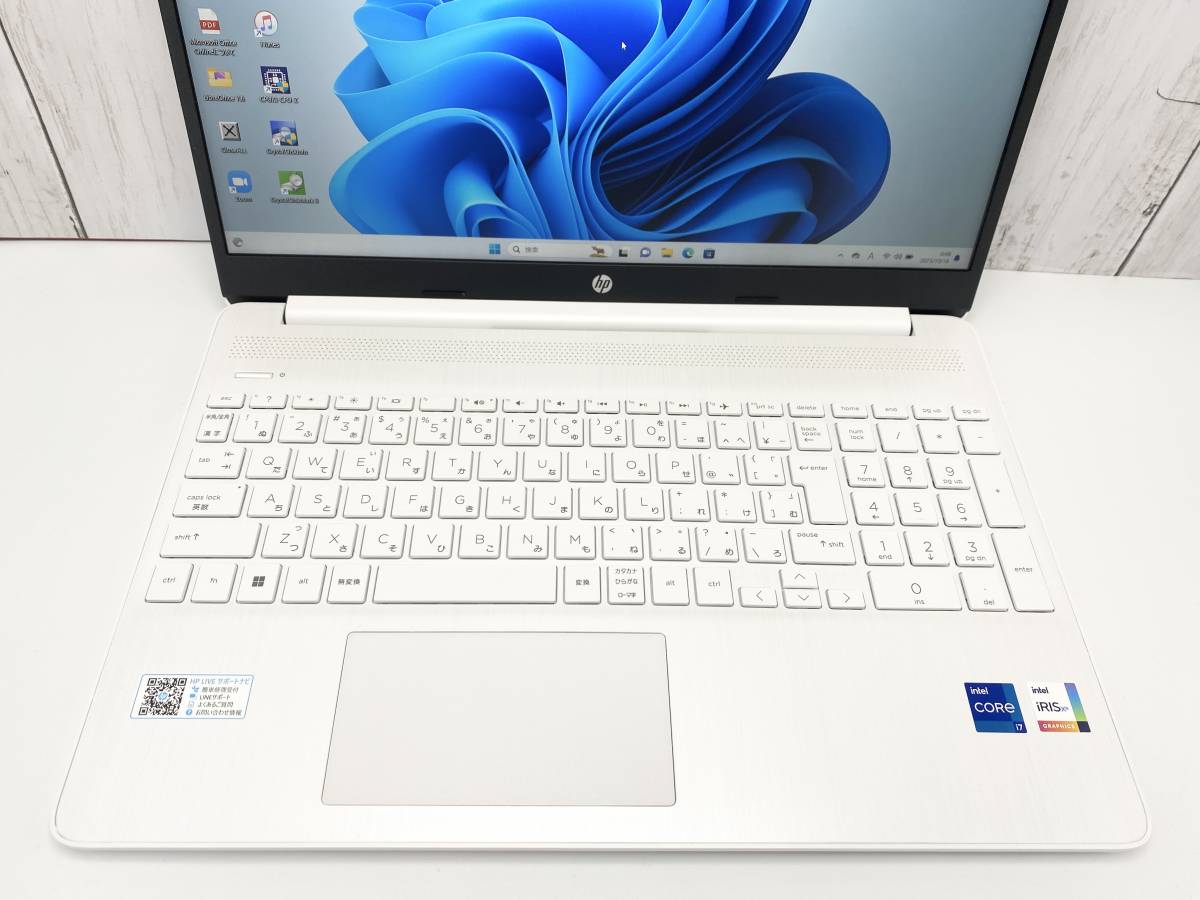 【最新OS Windows11】SSD1TB メモリ32GB HP ノートPC Laptop 15s-fq5xxx 第12世代Core i7-1255U Office Webカメラ Bluetooth_画像2