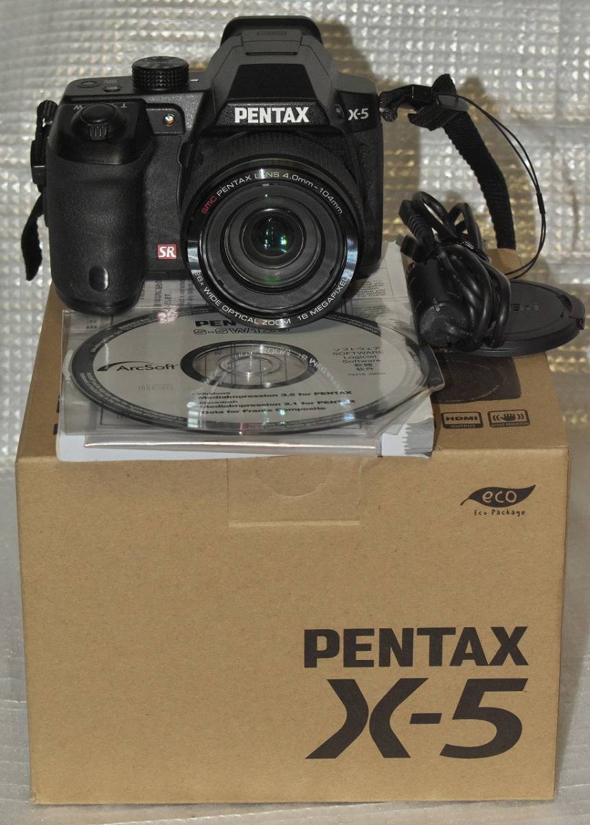 PENTAX X-5 26倍光学ズーム 1600万画素 美品良品（元箱あり）