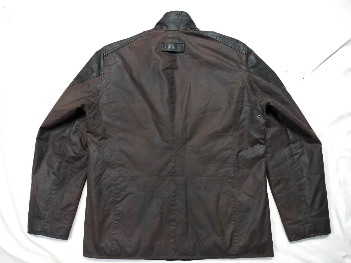 Barbour utility leather wax jacket L バブアー レザー