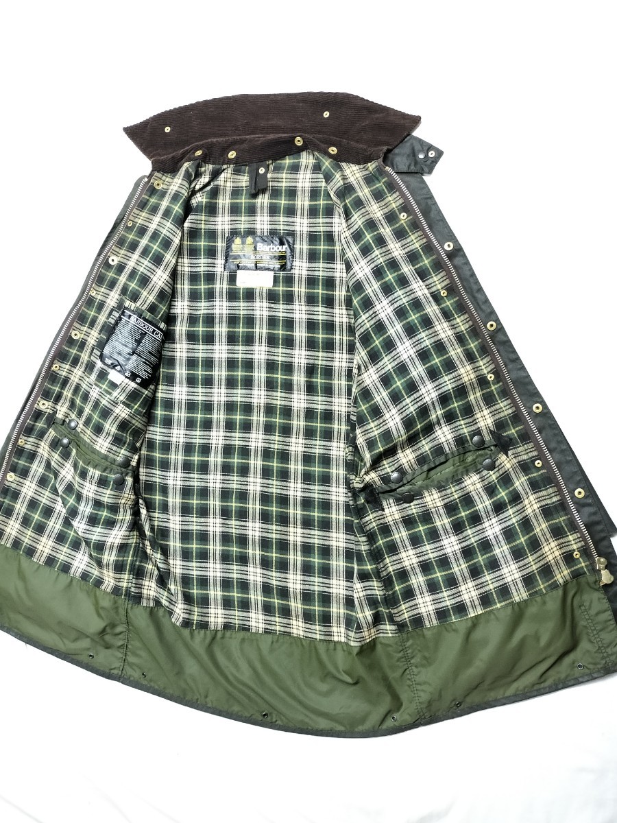 ”Mint“ 80s Barbour BORDER c36 バブアー　ボーダー　オイルドジャケット 2ワラント　2クラウン