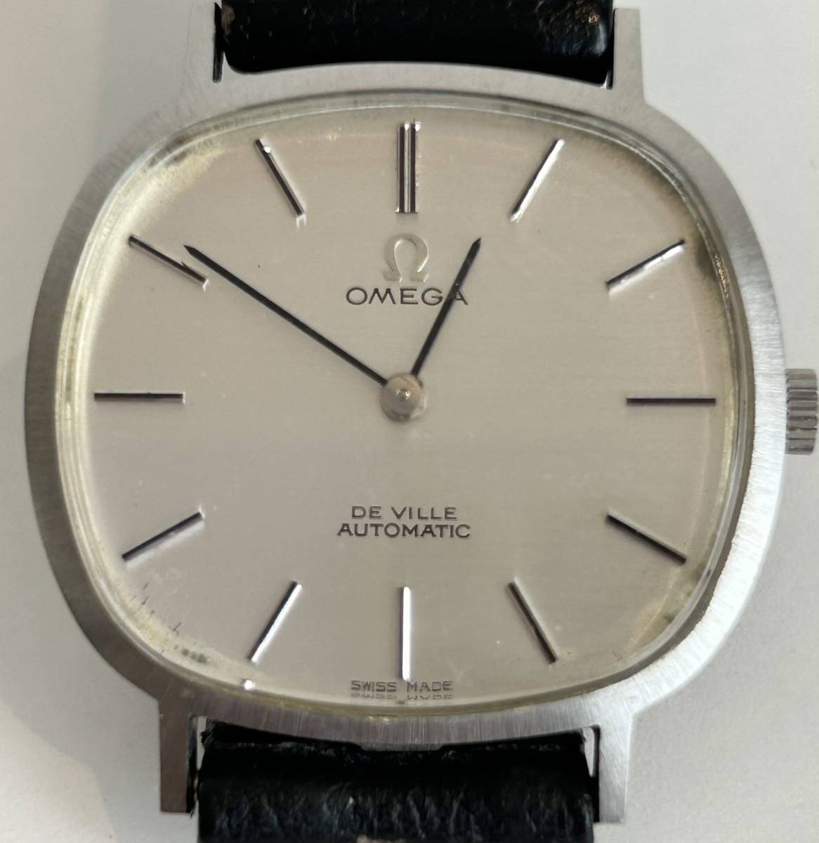 海外輸入】 自動巻き デビル オメガ □【稼働品】OMEGA AT シルバー