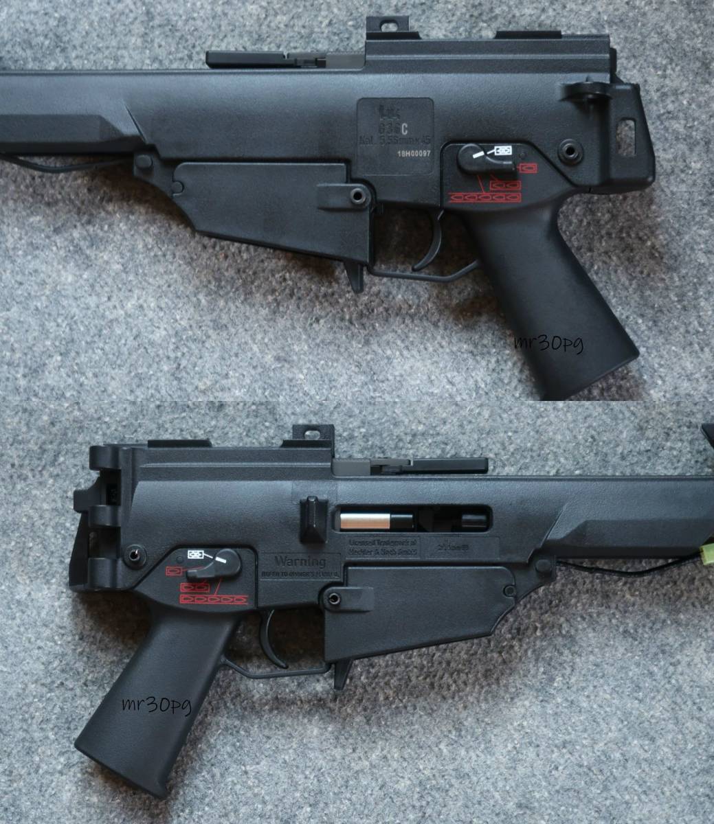 外装パーツ欠品！ARES製 H&K G36C アサルトライフル EFCS搭載 電動ガン 東京マルイ多弾数470連マガジン3本付き！HK刻印＆ポリマーフレーム_内部メカボックスあり。電動ブローバック版