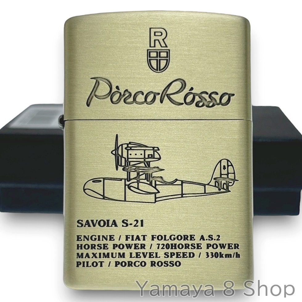 ZIPPO スタジオジブリ 紅の豚 SAVOIA－S21 ジッポー ライター_画像1