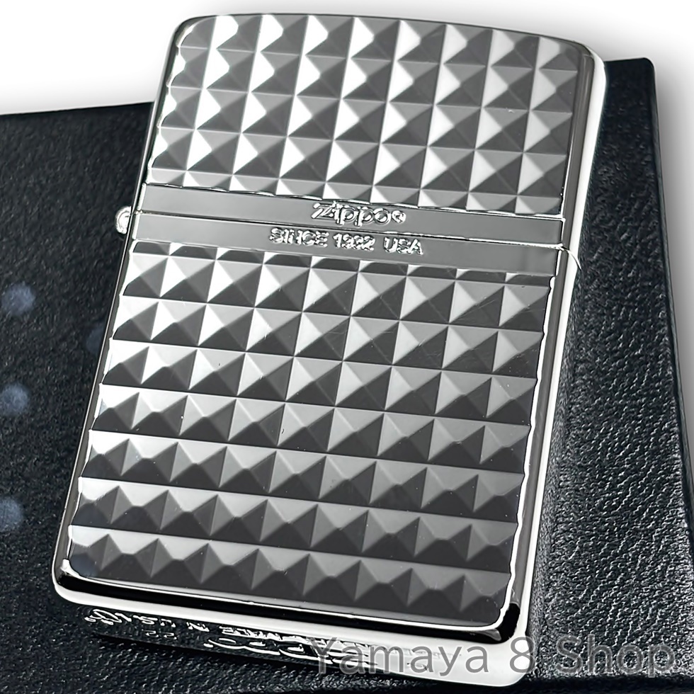 ZIPPO アーマー ダイヤモンドカット 両面 鏡面 SV ジッポー ライター_画像5