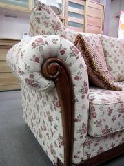  Classic Country 3 seater . sofa fabric f Landy s floral print pink cushion attaching strong 3P sofa trad 