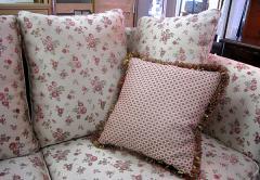  Classic Country 3 seater . sofa fabric f Landy s floral print pink cushion attaching strong 3P sofa trad 