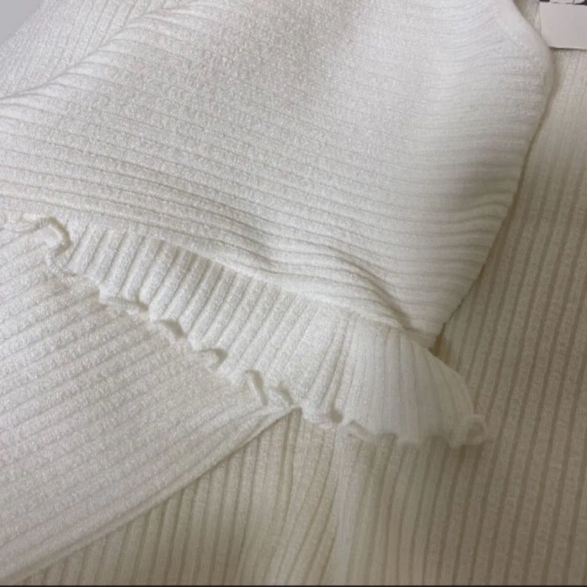 新品 未使用 タグ付き ZARA ザラ ワンピース ロング ニット リブ 新品 未使用 タグ付き ZARA ザラ ワンピース ロング ニット リブ