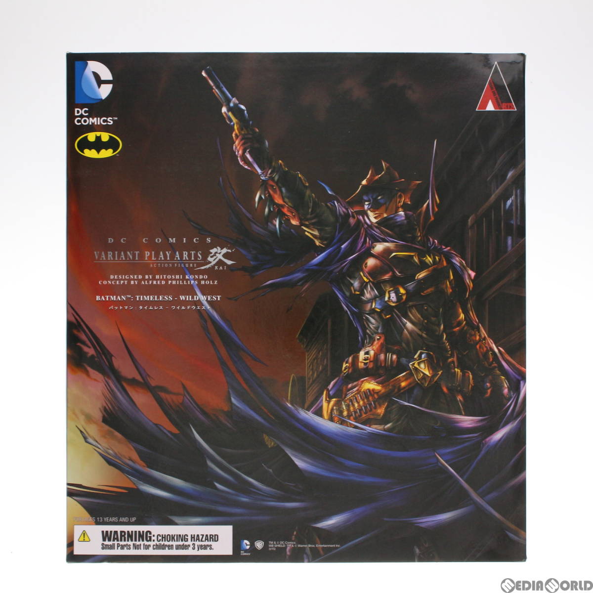 【中古】[FIG]DC Comics VARIANT PLAY ARTS改(ヴァリアントプレイアーツ改) バットマン:Timeless ワイルドウエスト 完成品 可動フィギュア_画像2