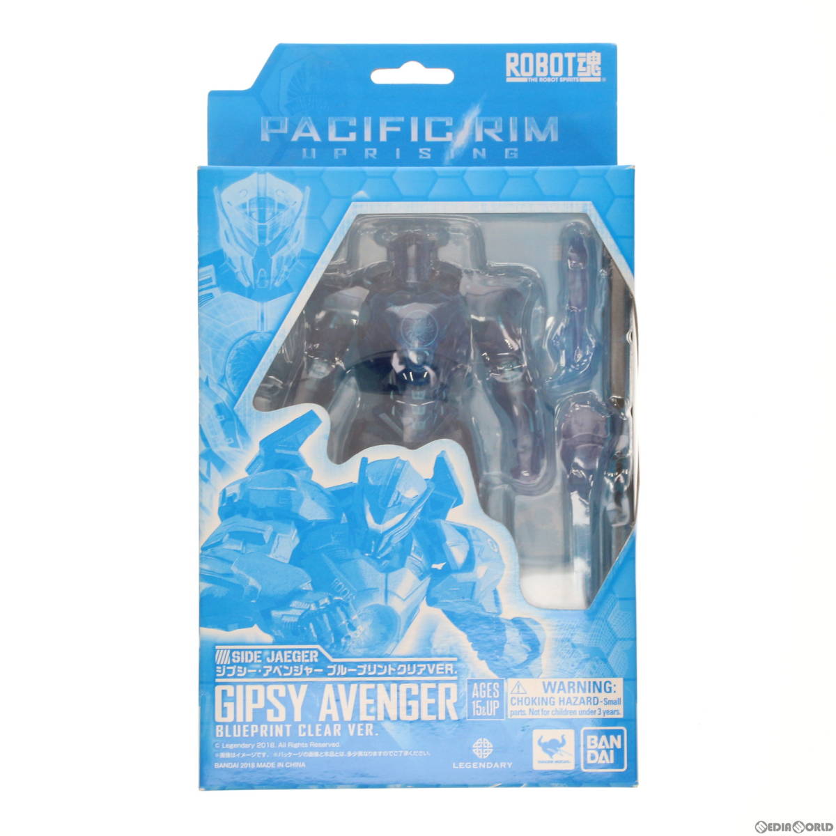 【中古】[FIG](フィギュア単品)セブンネット限定 ROBOT魂(SIDE JAEGER) ジプシー・アベンジャー ブループリントクリア VER. パシフィック・_画像1