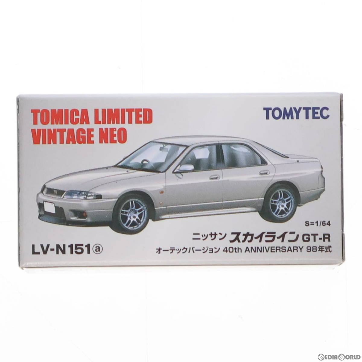 【中古】[MDL]トミカリミテッドヴィンテージ NEO 1/64LV-N151a スカイライン GT-R オーテックバージョン(銀) 完成品 ミニカー TOMYTEC(トミ