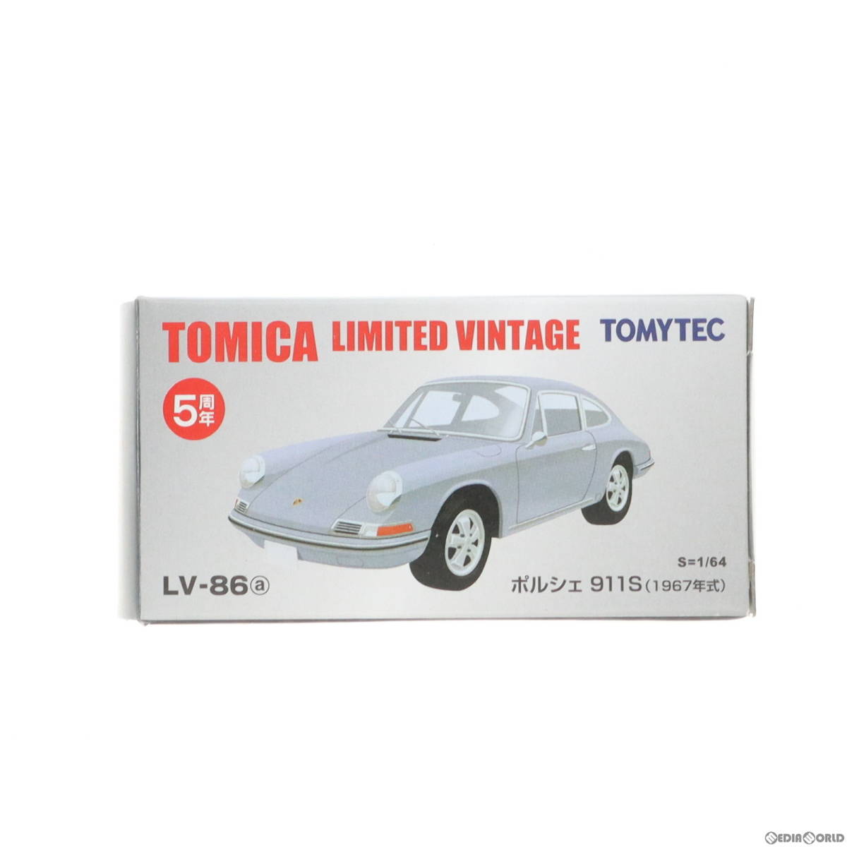 【中古】[MDL]トミカリミテッドヴィンテージ TLV-86a ポルシェ911S 1967年式(シルバー) 1/64 完成品 ミニカー(222477) TOMYTEC(トミーテッ