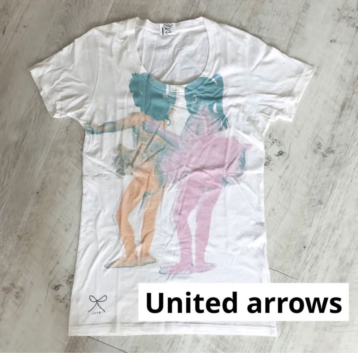 ユナイテッドアローズ　United arrows 半袖　プリント Tシャツ