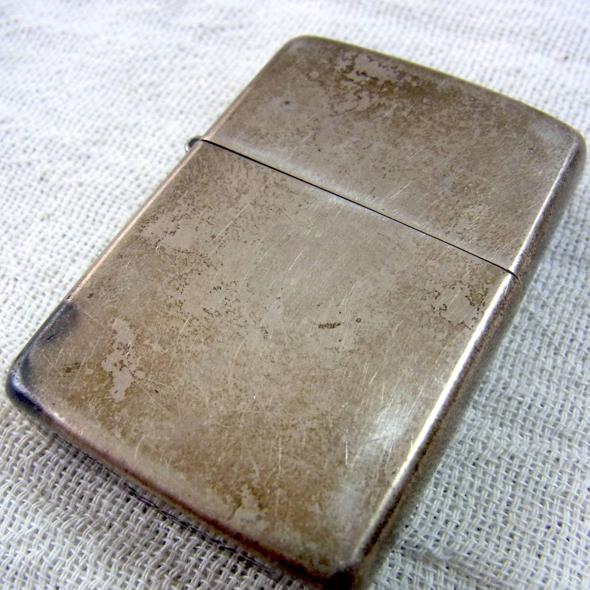 Zippo【スターリングシルバー】STERLING／純銀製／喫煙／灰皿／火／タバコ／アメリカ／オイルライター／ジッポー_画像1