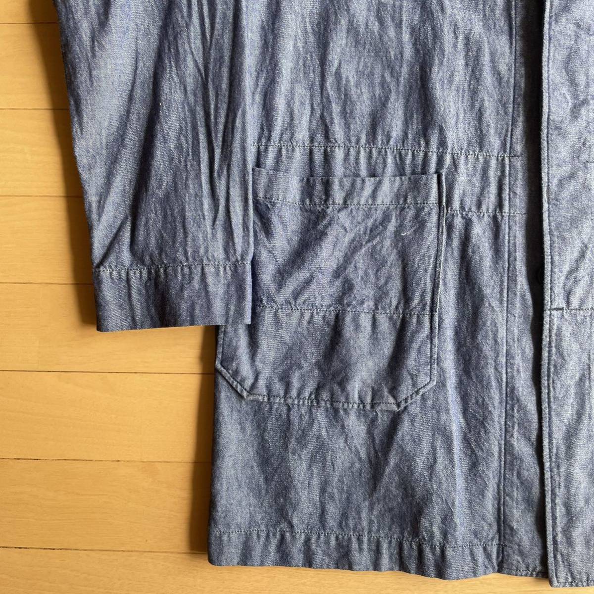 Engineered Garments エンジニアードガーメンツ Shop Coat ショップコート コート シャンブレー M ネペンテス NEPENTHES S2W8_画像4