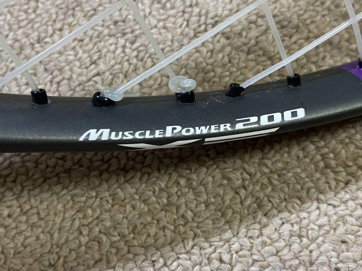 YONEX MP200XF MUSCLE POWER XF ヨネックス ソフトテニス ラケット マッスルパワー200 ホワイト 白 軟式 テニス ラケット 袋付/部活/YT_画像9