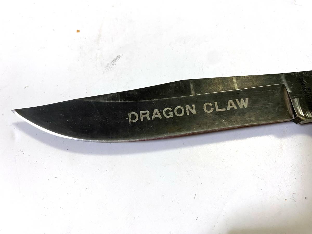 迷彩柄 DRAGON CLAW ステンレス バタフライナイフ カモ柄 日本製 折畳み コンパクト 小型ナイフ/アーミー サバゲー コスプレ アウトドア/QH_画像2