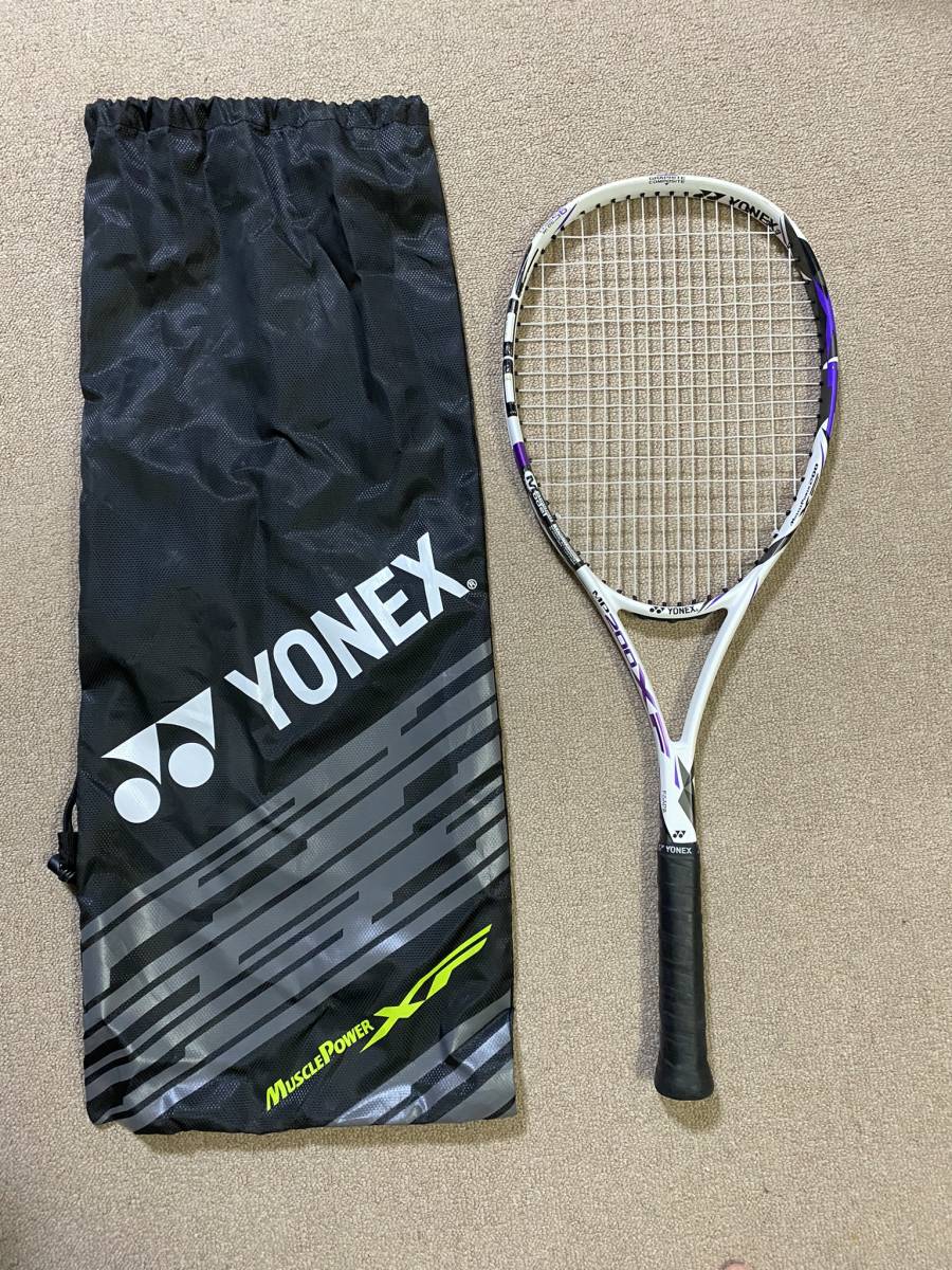 YONEX MP200XF MUSCLE POWER XF ヨネックス ソフトテニス ラケット マッスルパワー200 ホワイト 白 軟式 テニス ラケット 袋付/部活/YT_画像1