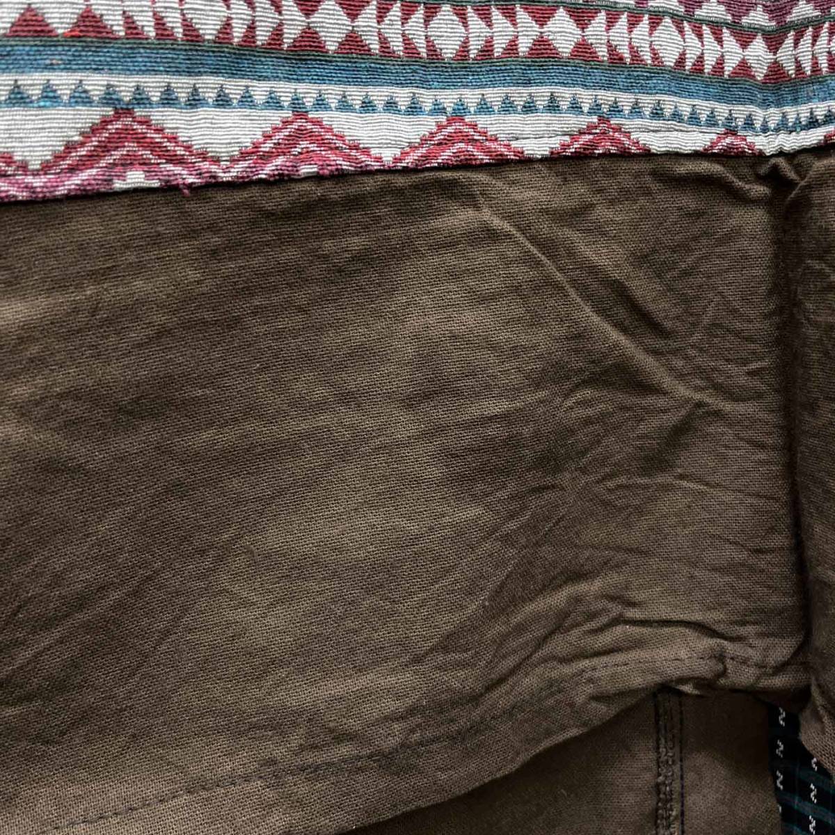 エスニック ロングコート 大きいサイズ 羽織り エスニック柄 民族柄 メンズ レディース フリーサイズ タイ製品 c-148_画像9