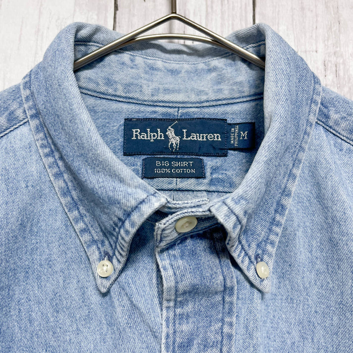 ラルフローレン Ralph Lauren BIG SHIRT デニムシャツ 長袖 ラルフローレン Ralph Lauren BIG SHIRT デニムシャツ 長袖
