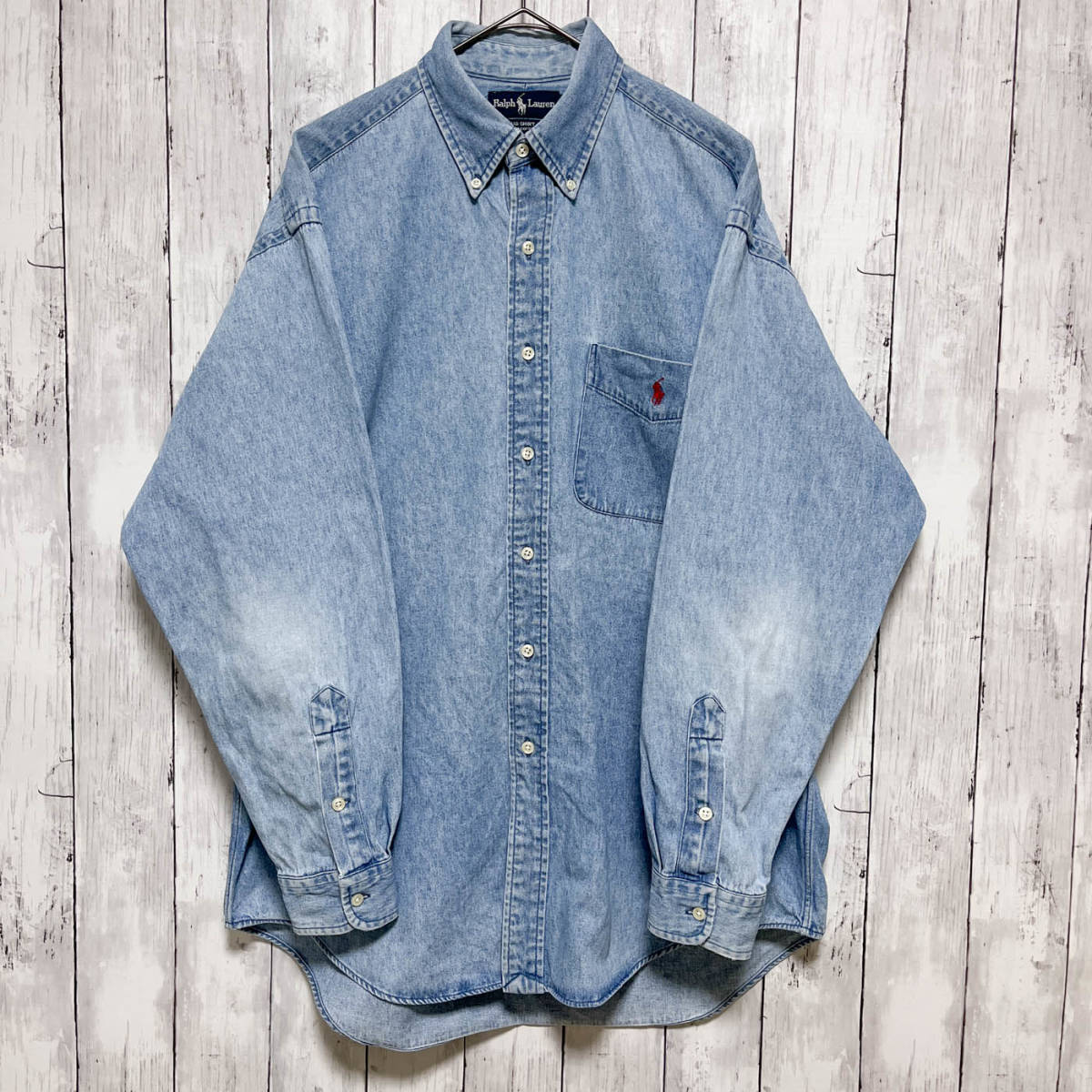 ラルフローレン Ralph Lauren BIG SHIRT デニムシャツ 長袖 ラルフローレン Ralph Lauren BIG SHIRT デニムシャツ 長袖
