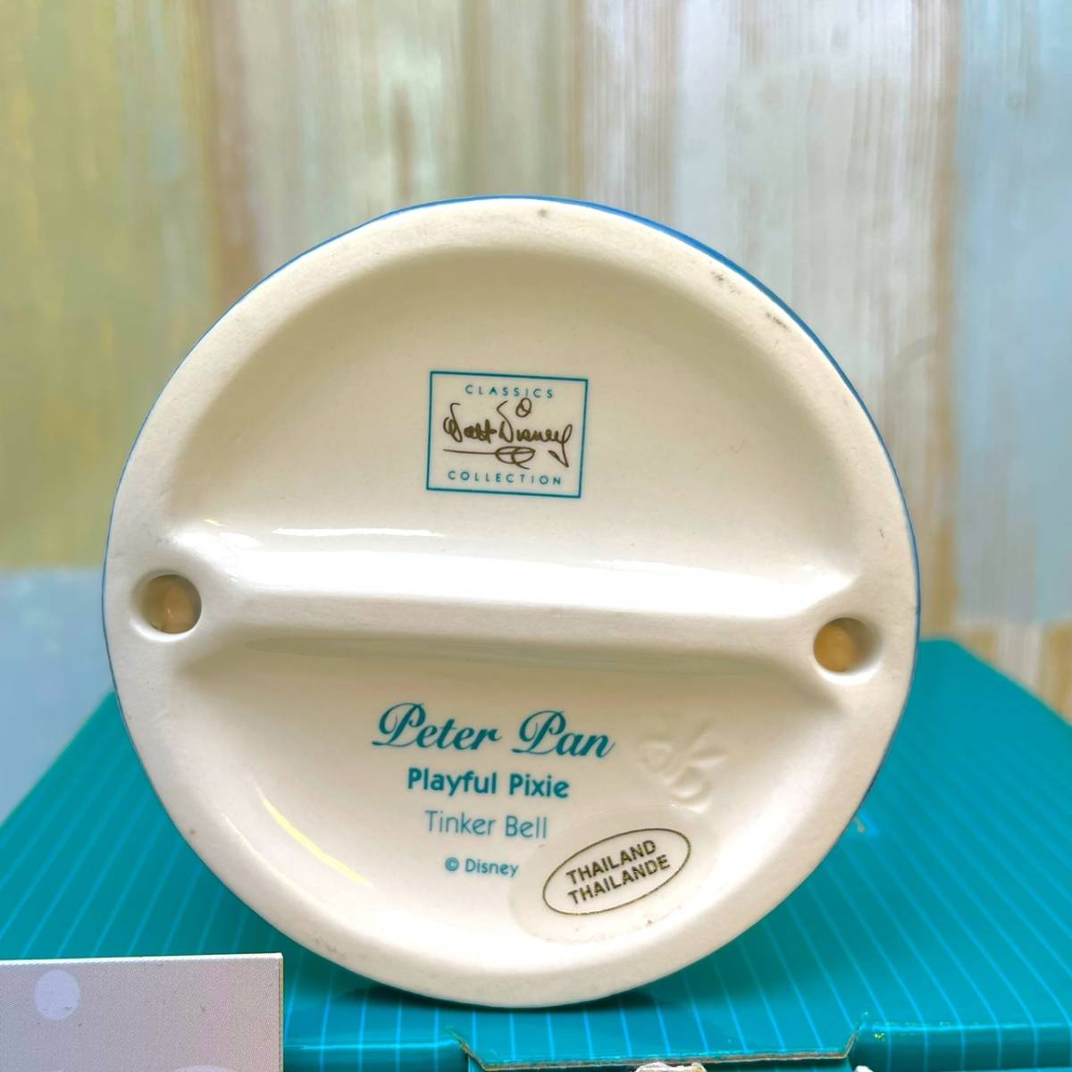 レア★WDCC ピーターパン Peter Pan ティンカーベル Tinker Bell ★ Playful Pixie フィギュア 陶器製★ディズニー Disney TDL 箱付き