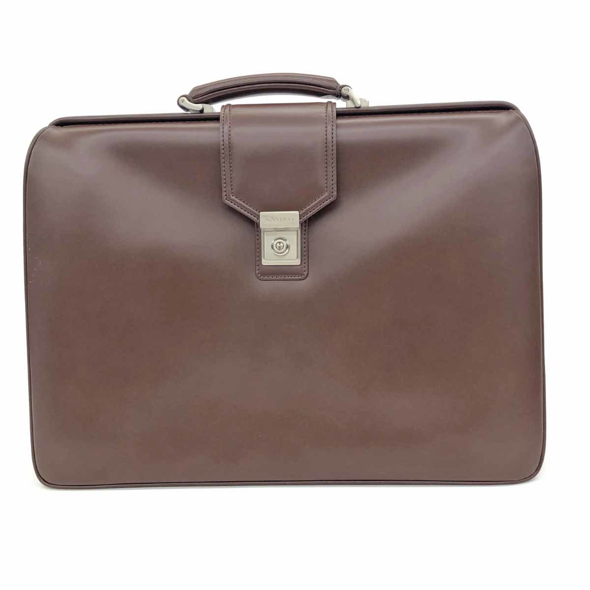 ◆NINA RICCI ニナリッチ ビジネスバッグ◆ ブラウン メンズ ブリーフケース bag 書類鞄 A4 TANIZAWA
