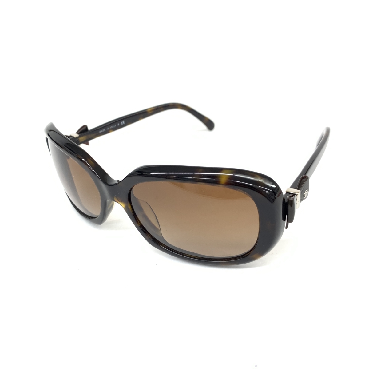 良好◆CHANEL シャネル サングラス◆5170-A ブラウン リボン レディース メガネ 眼鏡 サングラス sunglasses 服飾小物