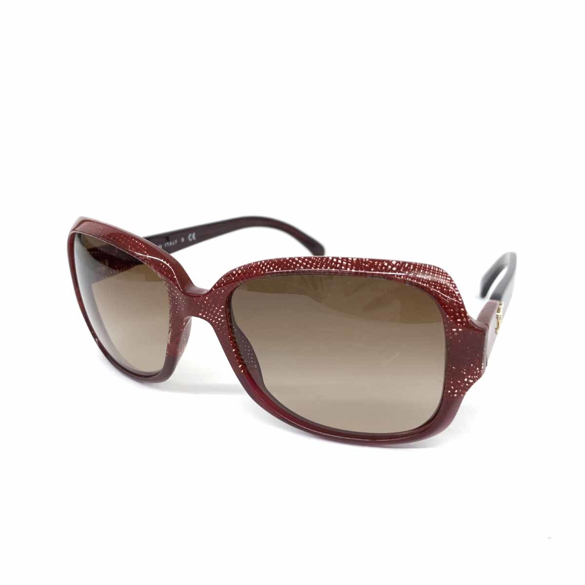 ◆CHANEL シャネル サングラス◆5177 ボルドー グラデーション レディース イタリア製 sunglasses 服飾小物