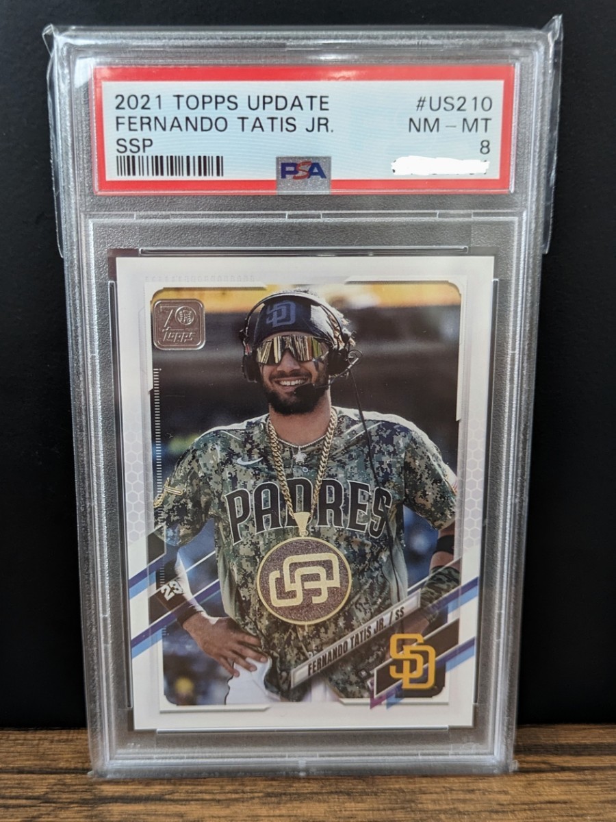 【鑑定品】PSA8 2021 Topps Update - Fernando Tatis Jr. SSP Image Variation Super Short Print