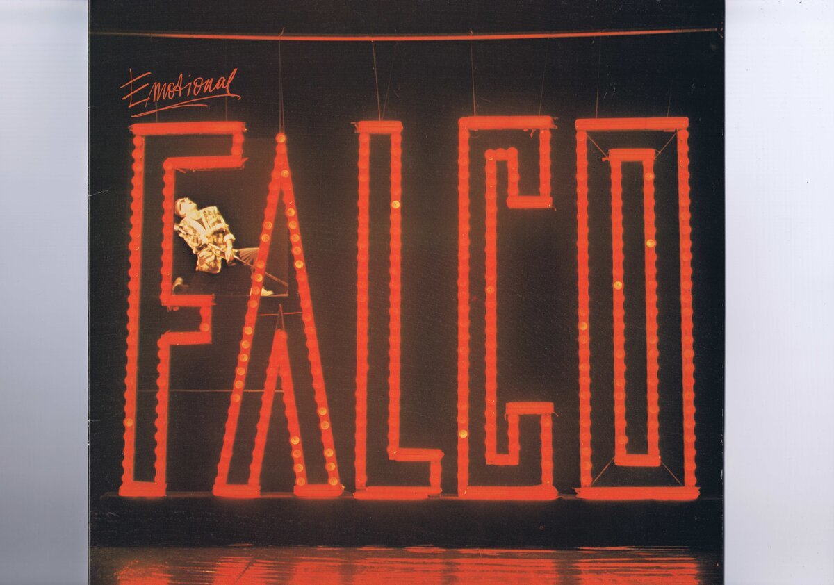 盤質良好 US盤 LP Falco / Emotional / ファルコ オリジナルインナースリーブ付き 1-25522, 9 25522-1_画像1