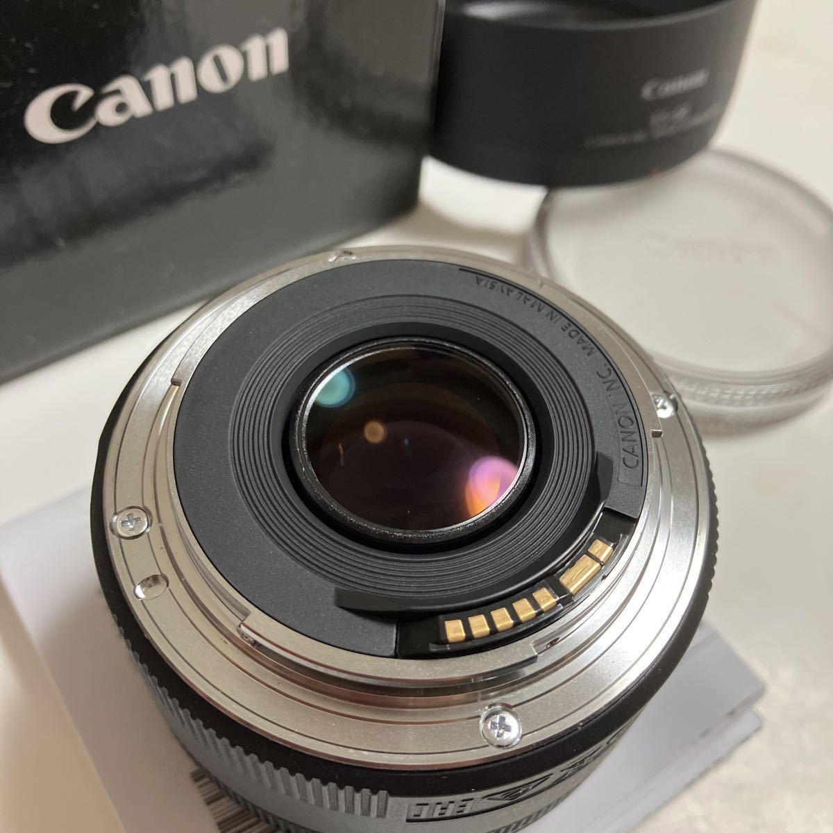 美品 Canon EF50mm F/1.8 STM 中古 使用回数極小 純正フィルター付き EFレンズ 単焦点 一眼レフ_画像7