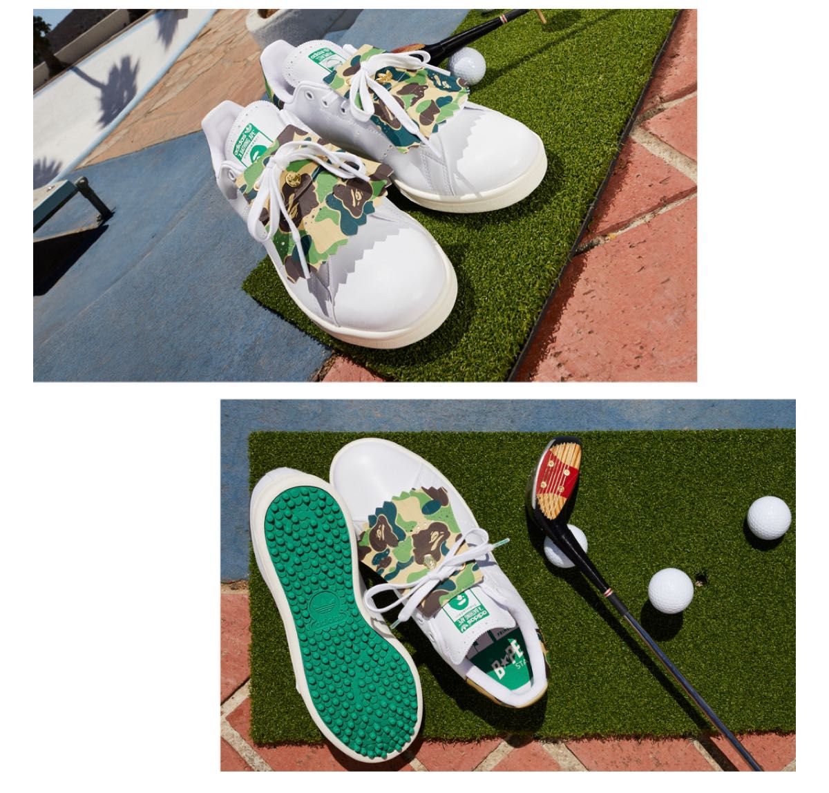 A BATHING APE × adidasOriginals Stan Smith Golf ゴルフシューズ　BAPE30周年